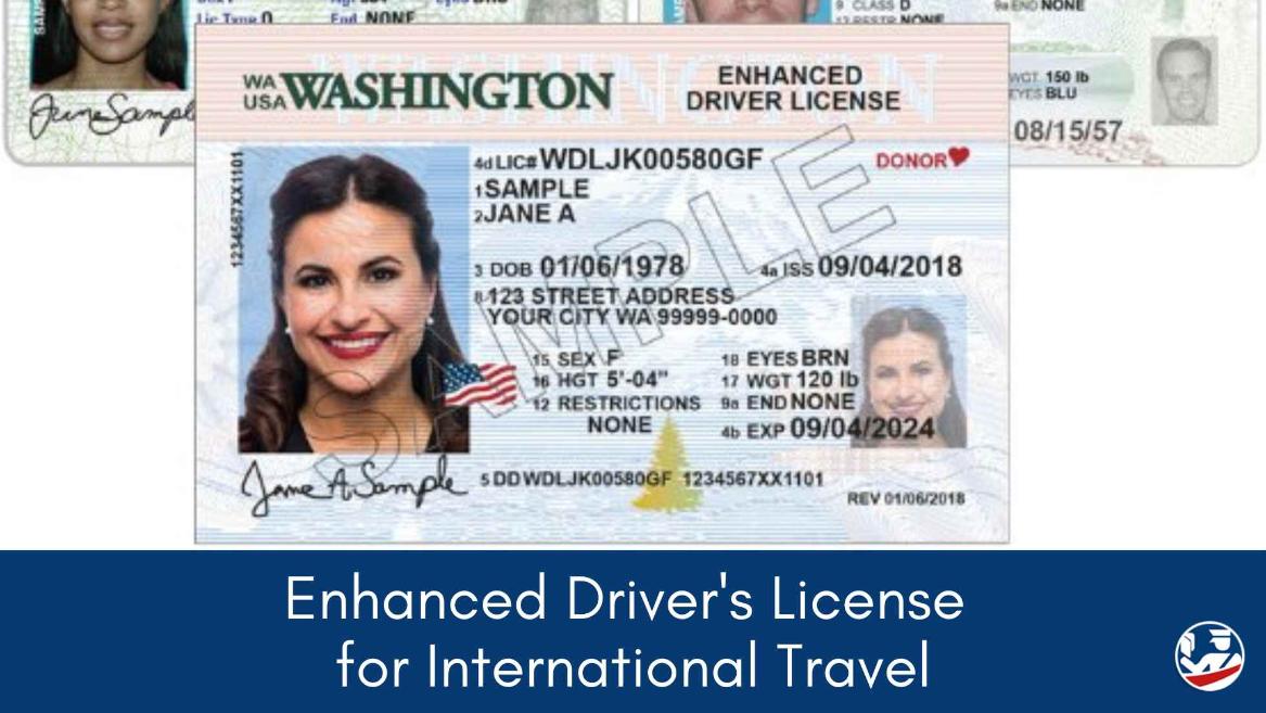 enhanced drivers license for international travel.