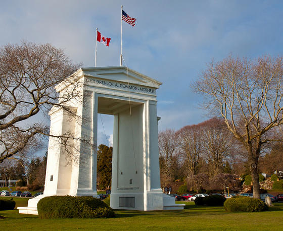 Peace Arch near Western U.S. and Canadian border